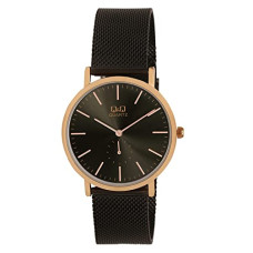 Deals, Discounts & Offers on Men - Q&Q Analog Black Dial Men's Watch-QA96J412Y