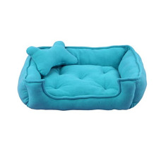 Deals, Discounts & Offers on  - Fluffy's Luxurious Reversible Polyester Filled Dog and Cat Bed (M, Beige) (Sky Blue, Small)