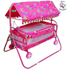 Deals, Discounts & Offers on Baby Care - Avani Baby Crib and Cradle Two in One (Pink)