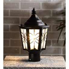 Deals, Discounts & Offers on  - Ntu-239.-.Black Metal & Glass gate Light by tu casa.-.Holder type-b-22.-..(Bulb not Included)