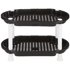 Deals, Discounts & Offers on  - Amazon Brand - Solimo Two-Tier, Multipurpose Plastic Rack