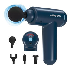 Deals, Discounts & Offers on  - Caresmith Charge Boost X Massage Gun (Dark Blue) | True Percussion Large Torque motor | 3200 strokes per min | 4 Heads | Deep tissue percussion body massager machine