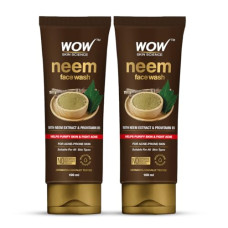 Deals, Discounts & Offers on Beauty Care - WOW Skin Science Neem Face Wash | Purifies Skin | Unclogs Pores | Fights Acne | Calms Skin | 100ml | Pack of 2