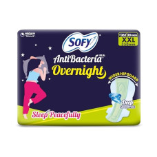 Deals, Discounts & Offers on Health & Personal Care - Sofy Anti Bacteria Overnight Extra Long Sanitary Pads, XX-Large, Pack of 20