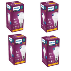 Deals, Discounts & Offers on  - PHILIPS 9W e27 LED Lamp, Pack of 4 (Ace Saver)