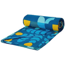 Deals, Discounts & Offers on  - Amazon Brand - Solimo Ripple(25234) 144 TC 100% Cotton Double Reversible Dohar, Turquoise Blue