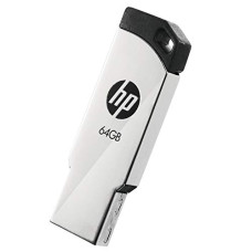 Deals, Discounts & Offers on  - HP v236w USB 2.0 64GB Pen Drive, Metal, Silver