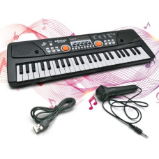 Deals, Discounts & Offers on  - VikriDA 49 Key Piano Keyboard with DC Power Option, Recording Microphone with Wire, Electronics Piano Keyboard Musical Toy