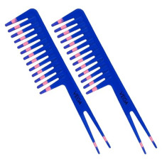 Deals, Discounts & Offers on Beauty Care - Vega Colouring Hair Comb, (India's No.1* Hair Comb Brand) For Men and Women,Blue, Pack of 2, (VC21270)