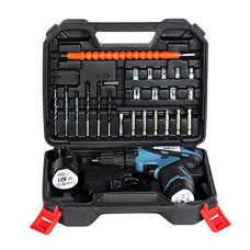 Deals, Discounts & Offers on  - WONDERCUT WC-CDK1007B Cordless Screw Driver With Soft Grip/Drill,12V,18 Torque Setting, 2 Modes, Variable Speed, Forward & Reverse,27 Accessories,2 Battery, Adapter, Home DIY&Professional, Blue&Black
