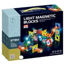 Deals, Discounts & Offers on  - Happy Hues Light Magnetic Tiles Building Blocks For Kids Educational Toys|Magnetic Marble Run For Boys & Girl (Model - 1),Multicolor