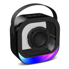 Deals, Discounts & Offers on  - pTron Newly Launched Fusion Moment 10W Mini Bluetooth Speaker with Immersive Sound, Transparent Design, Vivid RGB Lights, 6Hrs Playtime, Bluetooth V5.3, TWS Pairing & Type C Charging Port (Jet Black)