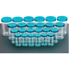 Deals, Discounts & Offers on Kitchen Containers - Auspicia Plastic Grocery Container - 250 ml, 300 ml, 650 ml, 1200 ml(Pack of 24, Clear)