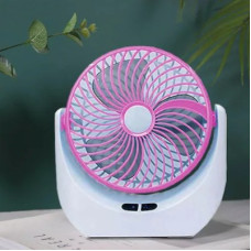 Deals, Discounts & Offers on Home Appliances - Lalson's High Speed Rechargeable Table Fan with LED Light, For Home, Office Desk, Kitchen 5 Star 1400 mm Ultra High Speed 3 Blade Table Fan(Pink, Pack of 1)