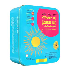 Deals, Discounts & Offers on  - Vitamin D3 with Sunflower Oil by Vitamins & Me - Vitamin D3 Supplement - Ideal