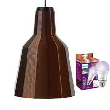 Deals, Discounts & Offers on  - Philips 3-D Printed Retroz Robust Cone Shaped Pendant Ceiling Light, Premium Indoor Decorative, Sustainable & eco-Friendly Light