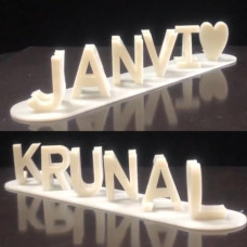 Deals, Discounts & Offers on  - Couple Name | Personalized Dual Name Illusion | 3D Flip Name Plate | Gift