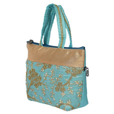 Deals, Discounts & Offers on  - Kuber Industries Polyester Embroidery Design Hand Bag For Women/Girls With Handle (Cream) 4028