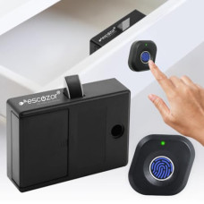 Deals, Discounts & Offers on Home Improvement - Escozor DFL01 Fingerprint Drawer Lock, Smart Biometric Cabinet Lock, Safety Electric Fingerprint Lock, Drawer Wardrobe Lock, Furniture Privacy Lock (Upto 10 Fingerprints can be stored)