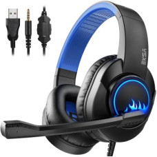 Deals, Discounts & Offers on Headphones - EKSA T8 Wired Gaming Headset(Blue, On the Ear)