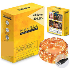 Deals, Discounts & Offers on  - MANSAA Fairy Lights | 18 Months Warranty | 3 Meter, 30 LEDs | Lights for Home Decoration, Led Lights, String Lights