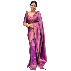 Deals, Discounts & Offers on Women - SGF11 Women's Kanjivaram Soft Silk Saree With Blouse Piece