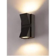 Deals, Discounts & Offers on  - SPARC LIGHTS 6-Watts Aluminum Die Casting Body Up Down 2 Way Outdoor Rectangular LED Wall C Light, IP 65 (Black, Pack of 1)