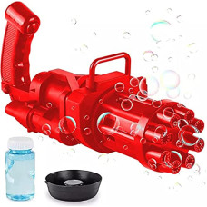 Deals, Discounts & Offers on  - VGRASSP 8 Hole Electric Gatling Bubble Gun for Kids with Soap Solution Indoor and Outdoor Toys for Toddlers Bubble Launcher Machine