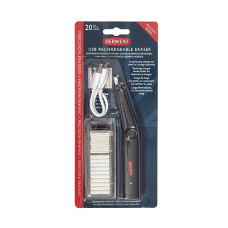 Deals, Discounts & Offers on  - Derwent USB Rechargeable Eraser with 20 Replacement Erasers, Includes USB Charging Lead, Ideal