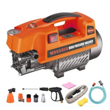 Deals, Discounts & Offers on  - Woscher 878 Waterpro Washer High Pressure Pump Machine,1800 Watts, 150 Bars, 8L/ Min Water Flow Rate,8 Metres Outlet Hose, Portable,