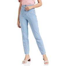 Deals, Discounts & Offers on Women - AKA CHIC Women Tapered Fit High Rise Cotton Non Stretchable Jeans