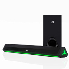 Deals, Discounts & Offers on  - GOVO GOSURROUND 900 | 200W Soundbar | 2.1 Channel Home Theatre | Deep Bass from 6.5 Subwoofer | BT v5.3, HDMI, AUX, USB Connectivity | 4 EQ Modes | Sleek Remote & LED Lights+Display (Platinum Black)