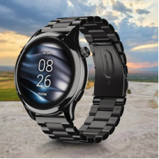 Deals, Discounts & Offers on  - Noise Mettle 1.4'' display, Stainless Steel finish with Metal Strap, Bluetooth Calling Smartwatch(Black Strap, Regular)