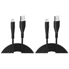 Deals, Discounts & Offers on  - URBN USB Micro 3.4A Fast Charging Cable - 5ft, Unbreakable Nylon Braided, Quick Charge Compatible with Samsung & Micro USB Devices, Data Transfer, Tangle-Free - Black (Pack of 2)