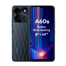 Deals, Discounts & Offers on Electronics - [For Amazon Pay ICICI Card] itel A60s (4GB RAM + 64GB ROM, Up to 8GB RAM with Memory Fusion | 8MP AI Rear Camera | 5000mAh Battery with 10W Charging | Faceunlock & Fingerprint -Shadow Black