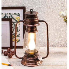 Deals, Discounts & Offers on  - tu casa Ntu-107 Transparent Glass Shade Table Lantern by tu casa Holder Type b-22 (Bulb not Included)