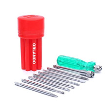 Deals, Discounts & Offers on  - ORLANDO Screwdriver Set With 8 Blades & 1 Tester, Hand Tools Kit
