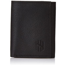 Deals, Discounts & Offers on  - Nelle Harper Men's Leather Trifold Wallet, Black, (NHMLWV005)