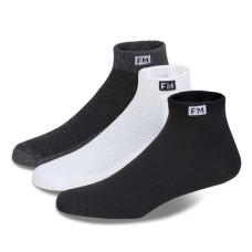 Deals, Discounts & Offers on Accessories - Fitness Mantra Athletic Special Design Sneaker Length Socks |Free Size |Pack of 3 Pairs |Sports Socks|Net Design|