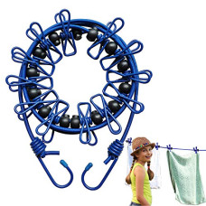 Deals, Discounts & Offers on  - Portable Windproof Travel Clothesline with 12 Clothespins and 14 Anti-Skid Clips