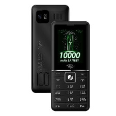 Deals, Discounts & Offers on Electronics - itel Power 900 Power Bank Mobile Phone,10000 mAh with 7 Months Battery Back up, 10W Charging Support and 2.8 inch Display | Black