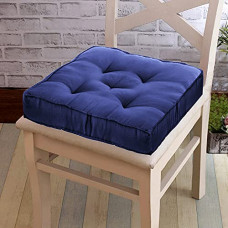 Deals, Discounts & Offers on Furniture - Kuber Industries Chair Pad|Chair Cushion Pad|Chair Cushion Microfiber Seat Cushion|Solid Color & Soft Microfiber (Navy Blue)