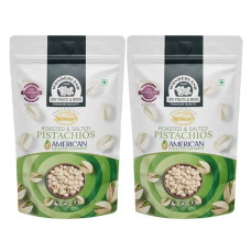 Deals, Discounts & Offers on  - WONDERLAND FOODS Dry Fruits American California Roasted & Salted Pistachios (Pista) 400g (200g X 2) Combo Pouch | Healthy Snack | Vitamins & Minerals Rich | Immunity Booster