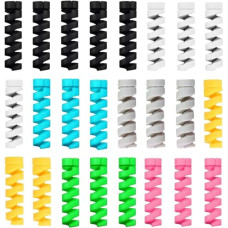Deals, Discounts & Offers on  - Sounce 25 Pcs Spiral Cable Protectors & Wire Protectors Spring Wire for All Wired Accessories