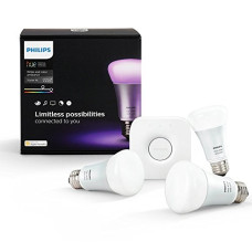 Deals, Discounts & Offers on  - [Use HDFC Bank Debit Card 6 Month and above EMI ] PHILIPS Hue White & Color Ambiance Starter Kit with 10W E27 Smart Bulbs, Compatible with Amazon Alexa, Apple HomeKit, and The Google Assistant