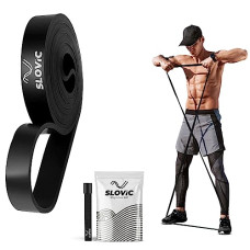Deals, Discounts & Offers on  - Slovic Black Resistance Bands for Workout for Men and Women (1 Year Warranty) Resistance Band Set & Exercise Band