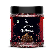 Deals, Discounts & Offers on  - Vegiiiitari Handmade Homemade Fresh n Pure Organic Natural Rose Gulkand Sun Dried Rose Petal Jam 400 gm