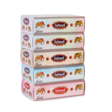 Deals, Discounts & Offers on  - Softouch 2 Ply Face Tissue Paper - 72 Pulls Each Box Pack of 5
