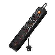 Deals, Discounts & Offers on  - Portronics Power Plate 13 Multiplug Extension Board with 5 Power Sockets, 1500W, 2M Cord Length, Fire Proof Material, Short Circuit Protection(Black)