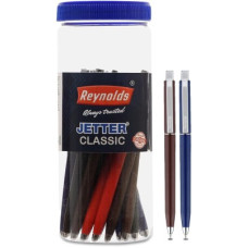 Deals, Discounts & Offers on  - Reynolds Jetter Classic Pen Jar Ball Pen(Pack of 20, Multicolor)